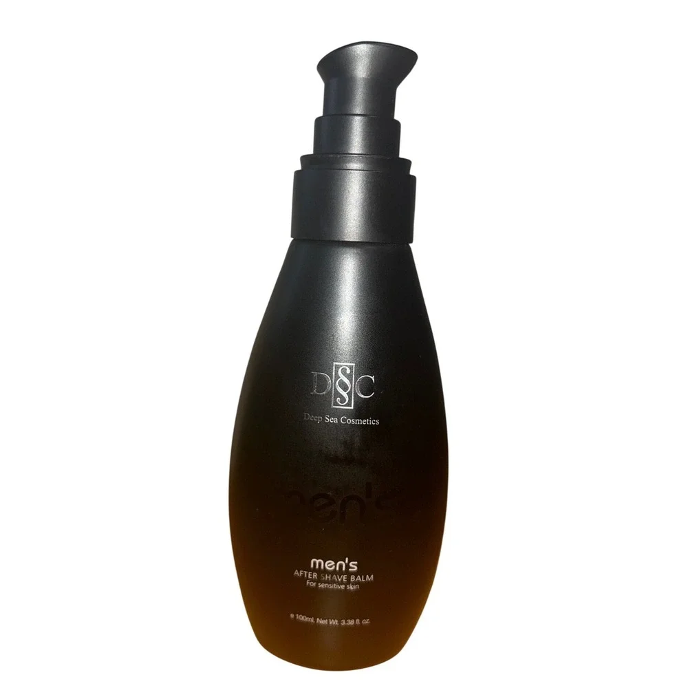 Deep Sea Cosmetics Mens After Shave Balm Sensitive Skin 100ml 3.38oz Matte Black